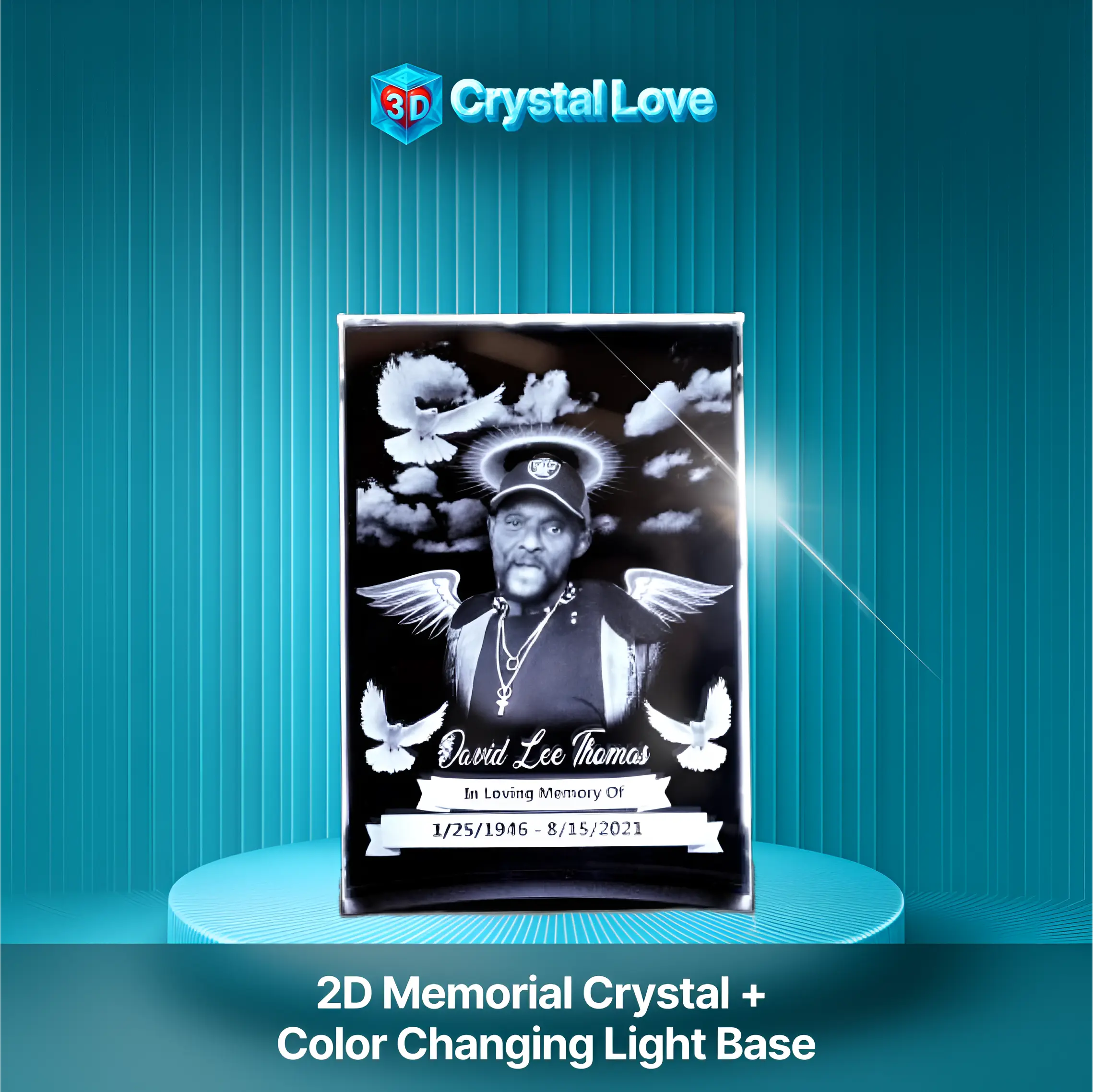 Memorial 2D Crystal Flat