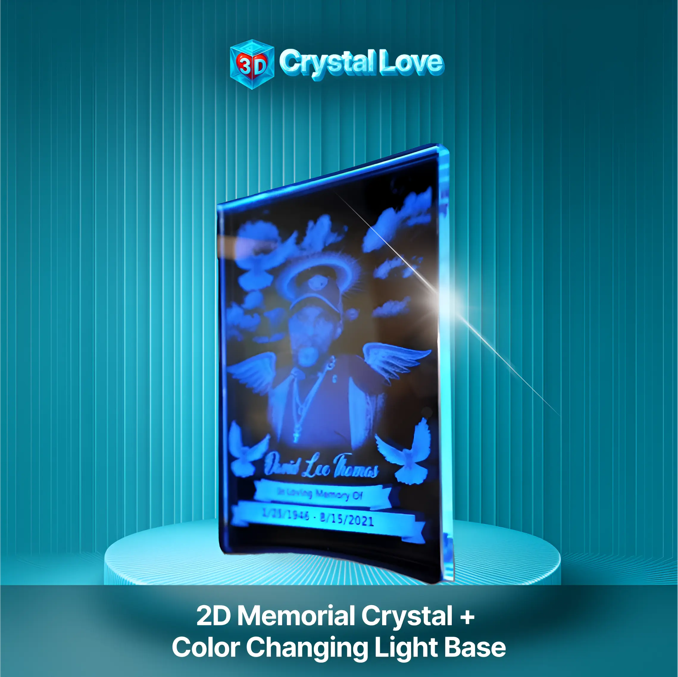 Memorial 2D Crystal Flat