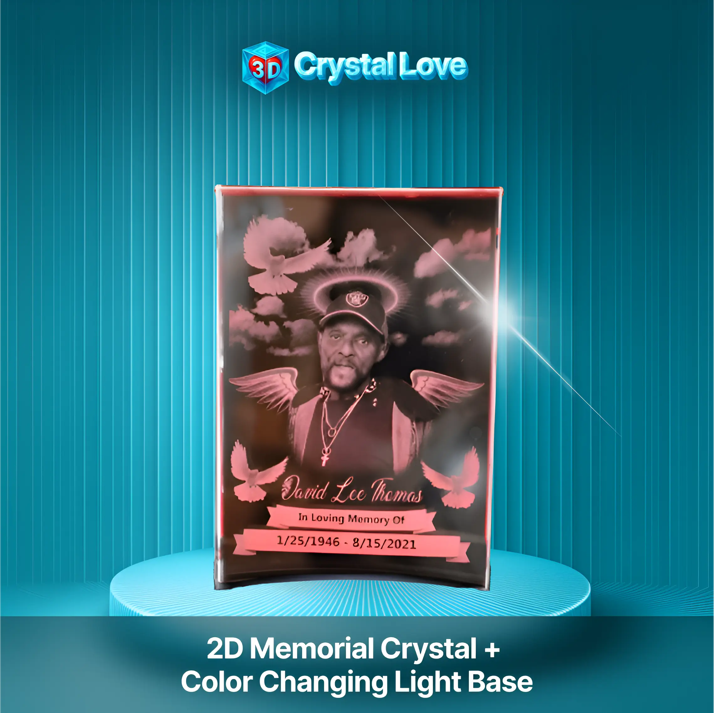 Memorial 2D Crystal Flat