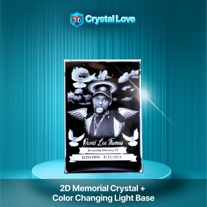 Memorial 2D Crystal Flat